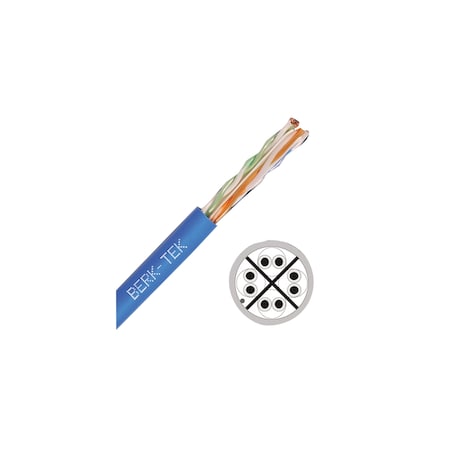 Berk-Tek 23-4P UTP-CMP SOL BC CAT6 IP5, FEP/FRPVC BLUE JACKET BOX, 1000FT 10032094